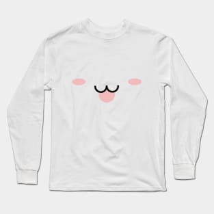 Kawaii Face with tongue Long Sleeve T-Shirt